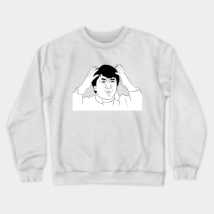 Jackie Chan Face Meme Crewneck Sweatshirt